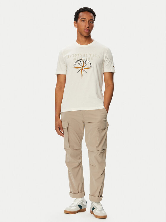 Aeronautica Militare Aeronautica Militare Футболка 262TS2582UJ00750 Білий Regular Fit
