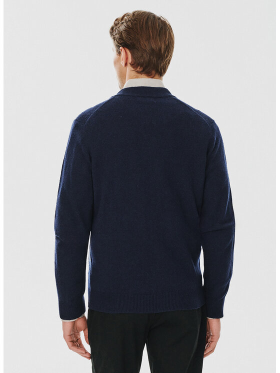 Pako Lorente Pako Lorente Sweter P24WF-2X-001 Granatowy Classic Fit