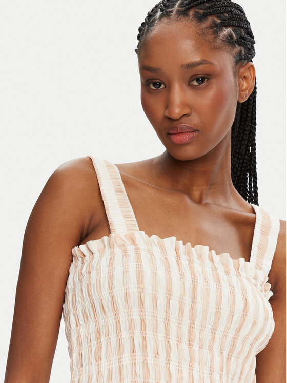 Seafolly Seafolly Rochie de vară Shirred 55402-DR Bej Regular Fit