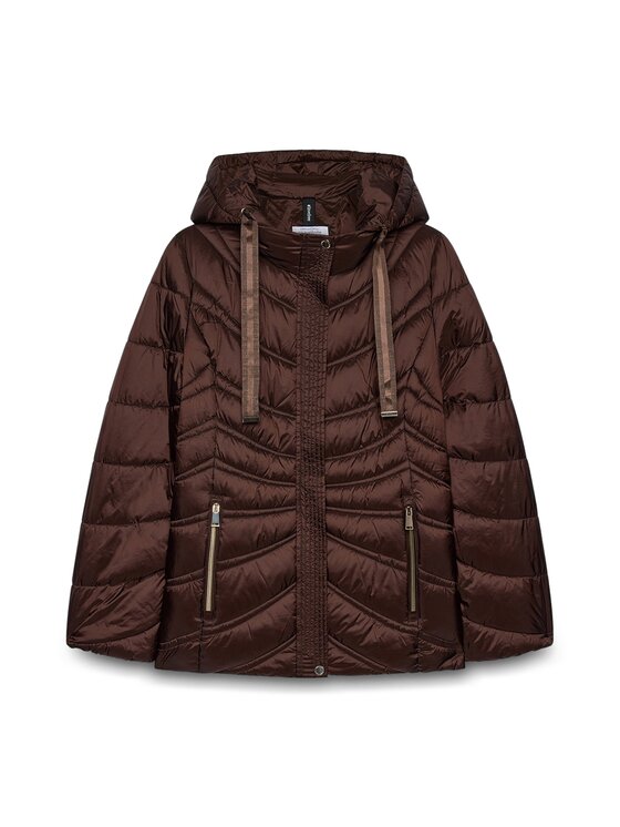 Fiorella Rubino Fiorella Rubino Giubbotto piumino F070T001509N032 Marrone Over Fit