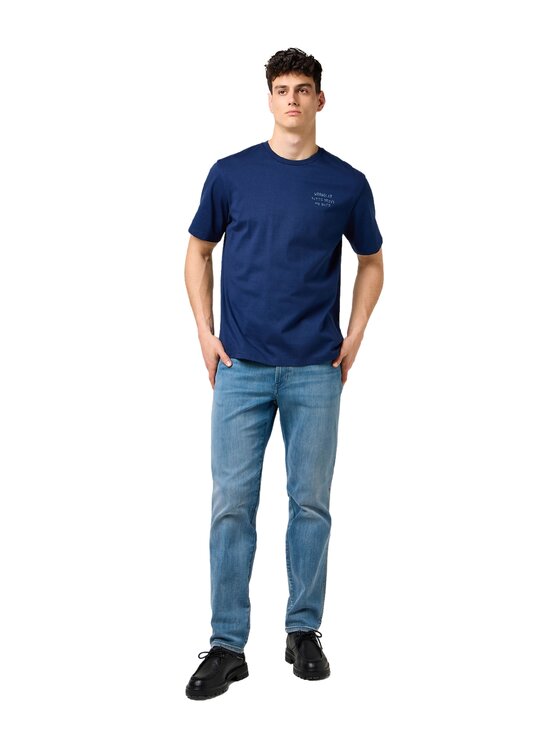 Wrangler Wrangler T-Shirt 112371488 Granatowy Regular Fit