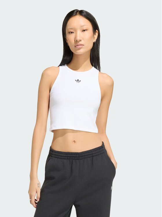 adidas adidas Top 165371 Biały Slim Fit