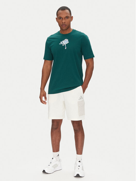 adidas adidas Tricou Earth Day Graphic JI6753 Verde Regular Fit