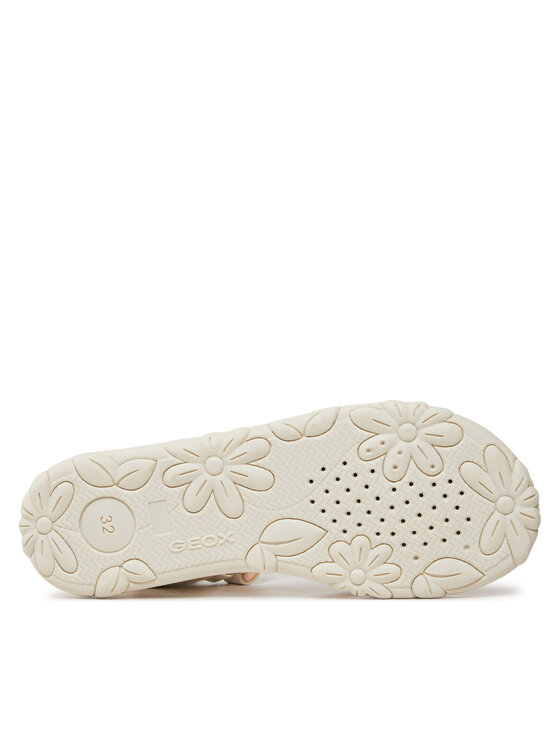 Geox Geox Sandali J Sandal Haiti Girl J458ZD 000NF C0459 D Bianco
