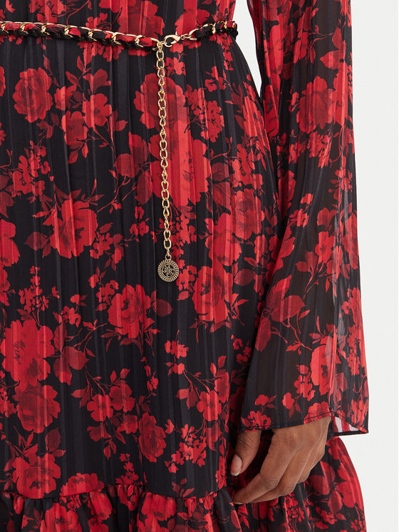 Guess Guess Vestito da giorno W6RK37 WJ712 Rosso Regular Fit