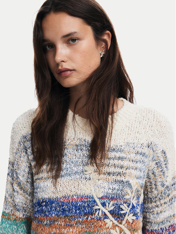 Desigual Desigual Pullover Sudbury 24WWJF59 Bunt Loose Fit