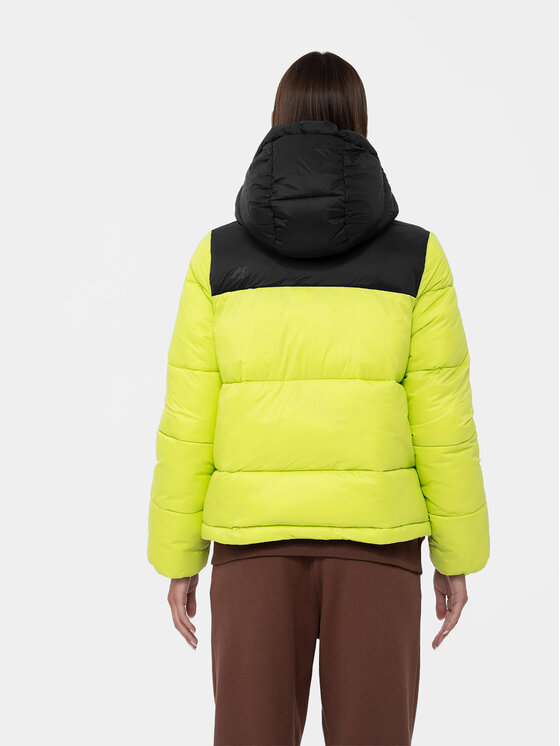 4F 4F Зимно яке 4FAW23TDJAF230 Зелен Regular Fit