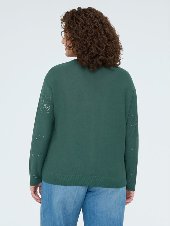 Fiorella Rubino Fiorella Rubino Maglione M214L008492N035 Verde A-Line Fit