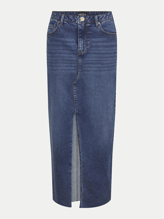Pieces Pieces Jeans suknja Jessie 17150234 Plava Regular Fit