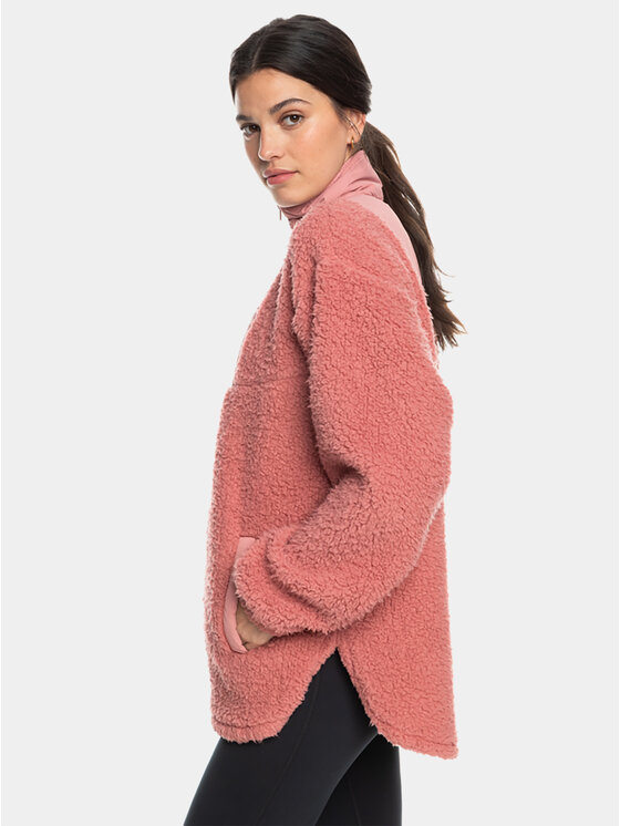 Roxy Roxy Fliso džemperis Sherpa Jacket Plfl ERJPF03155 Rožinė Regular Fit