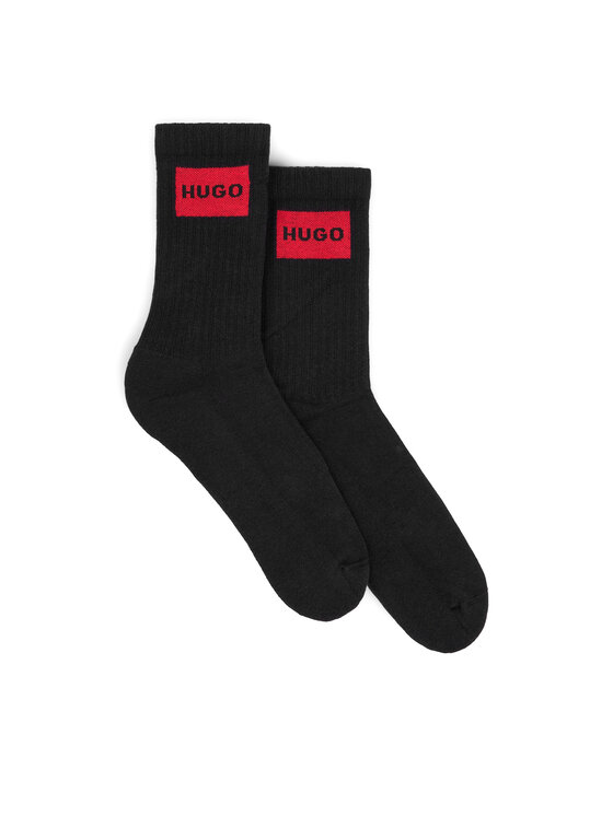 HUGO Hugo 2er-Set hohe Herrensocken 50510640 Schwarz