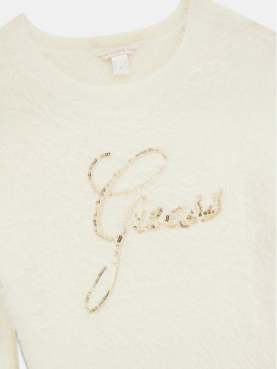 Guess Kids Guess Kids Sukienka codzienna 184382 Biały Classic Fit