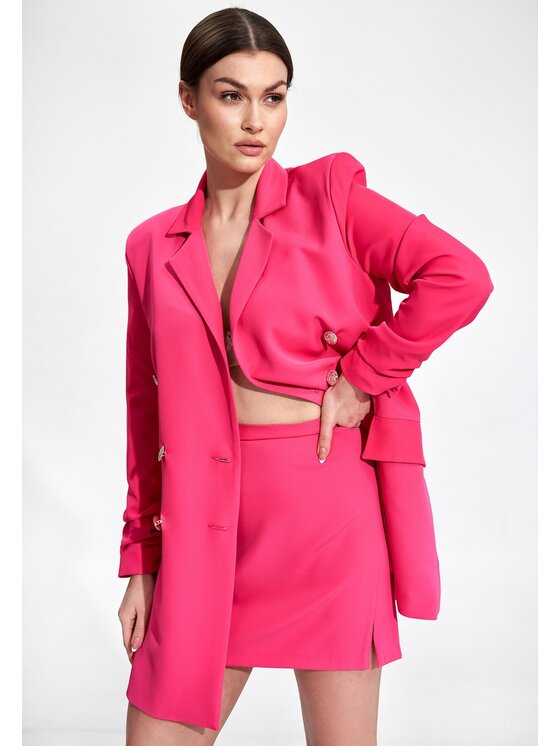 FIGL FIGL Spódnica mini M866 Różowy Bodycon Fit