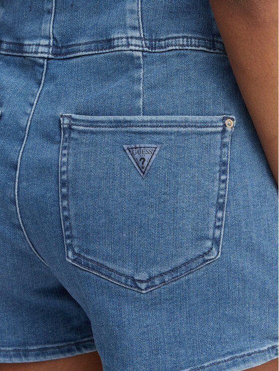 Guess Guess Džínsové šortky W6GD56 D0849 Modrá Regular Fit