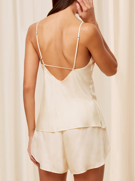 Triumph Triumph Piżama Silky Sensuality PSW X 10216532 Écru Regular Fit