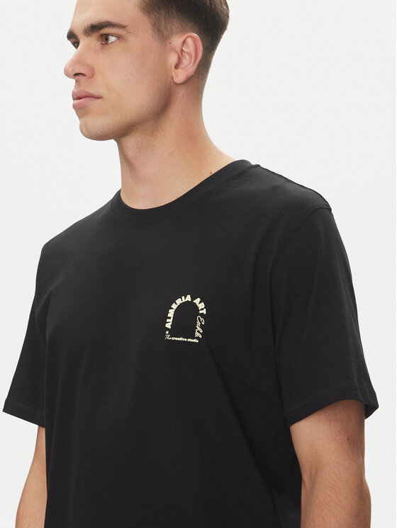 Jack&Jones Jack&Jones Majica Almeria 12276785 Črna Relaxed Fit