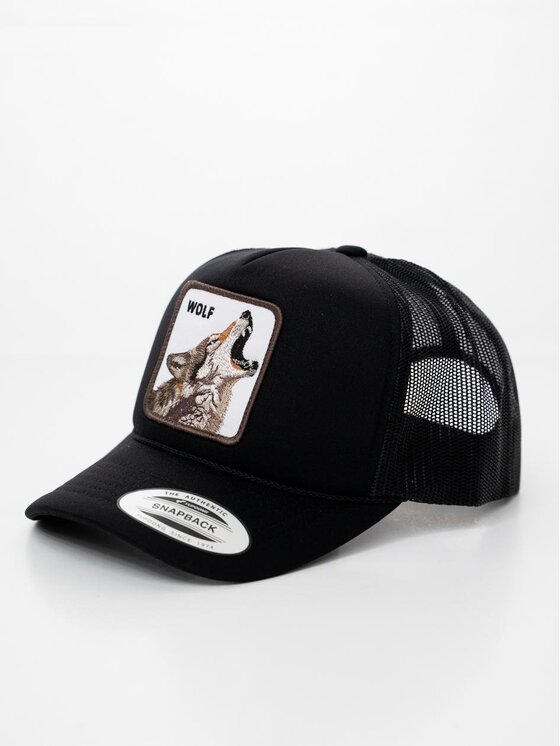 MyStars MyStars Czapka z daszkiem Czapka Z Daszkiem Trucker Czarna z Wilkiem MyStars Wolf 2.0 uni Czarny