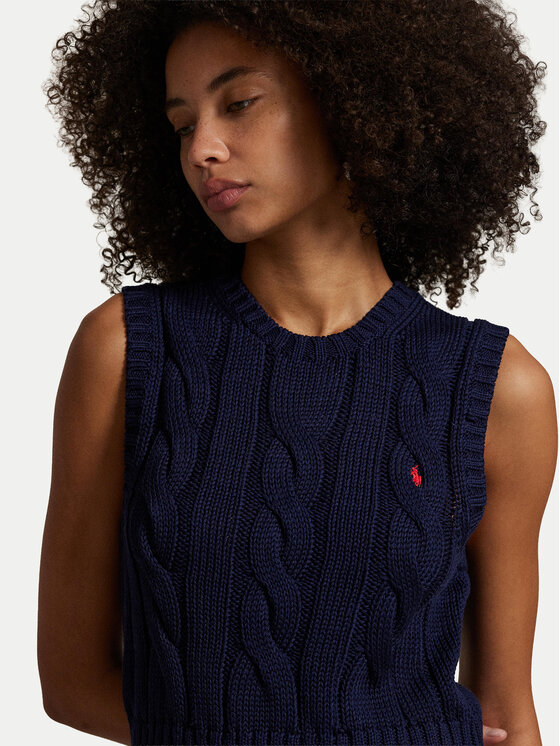 Polo Ralph Lauren Polo Ralph Lauren Sveter 211959295002 Tmavomodrá Slim Fit
