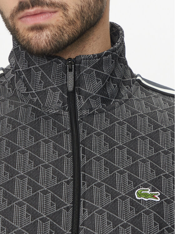 Lacoste Lacoste Majica dugih rukava SH1368 Siva Regular Fit
