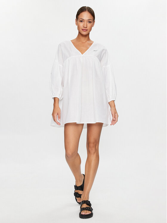 KARL LAGERFELD KARL LAGERFELD Ljetna haljina Dna Short Beach 230W2210 Bijela Oversize