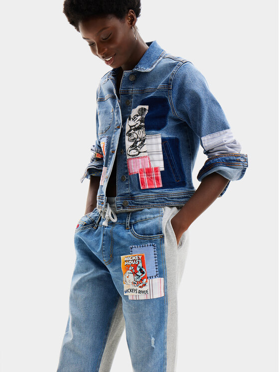 Desigual Desigual Jogger MICKEY 24SWDD68 Μπλε Regular Fit
