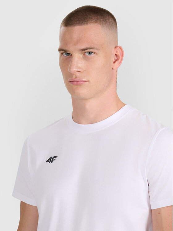 4F 4F T-Shirt B2B Biały Regular Fit