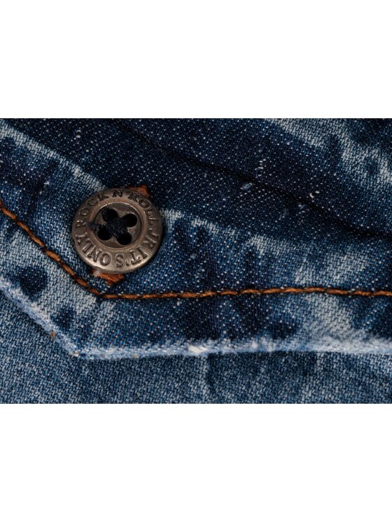 John Richmond John Richmond džínová košile HMP21123CA Modrá Regular Fit