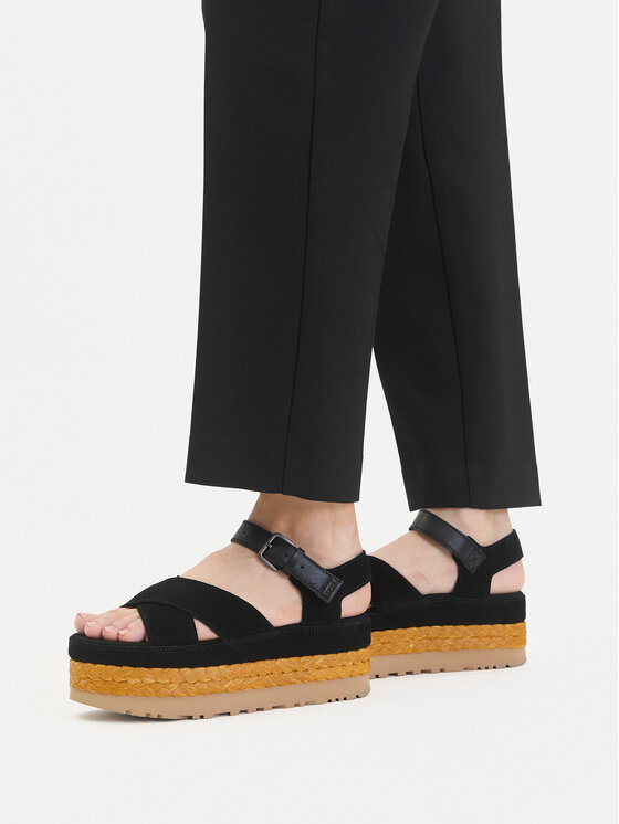 Ugg Ugg Espadrilles W Aubrey Ankle Strap 1167471 Fekete