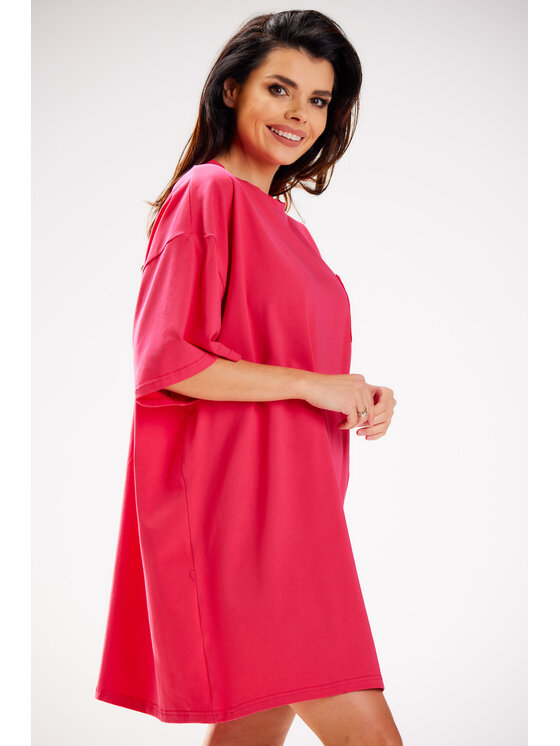 Infinite You Infinite You Sukienka codzienna M252 Fioletowy Basic Fit