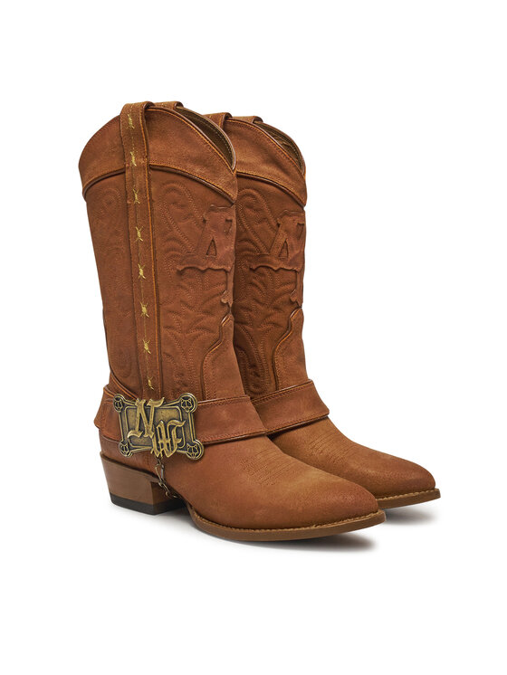 Naked Wolfe Naked Wolfe Cowboystiefel Outlaw 00021 Braun