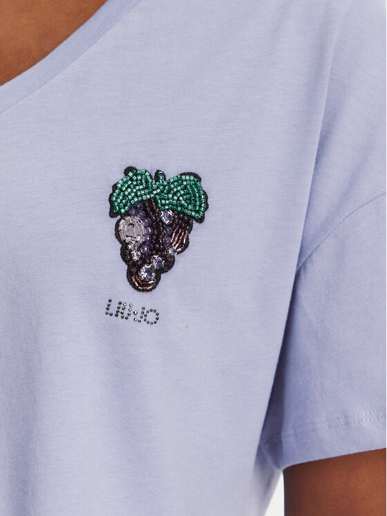 Liu Jo Liu Jo Tričko WA5366 JS904 Fialová Regular Fit