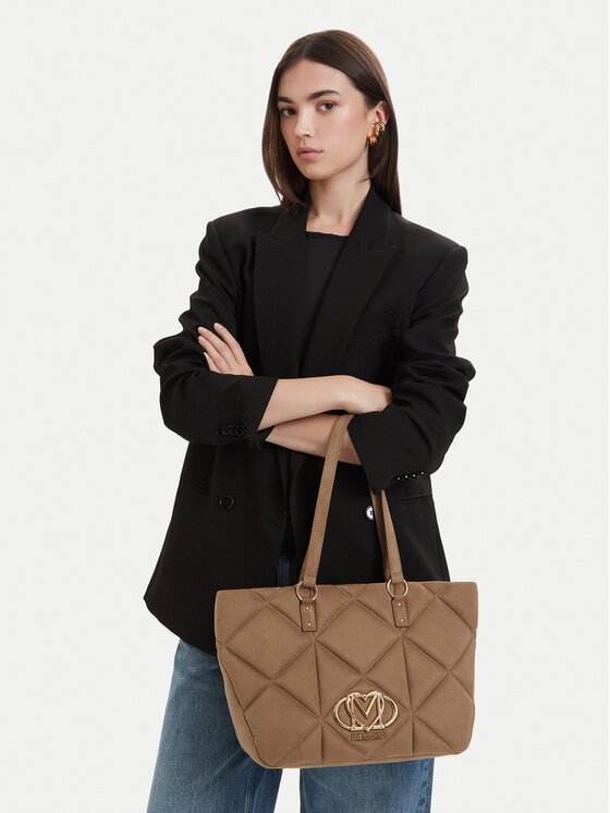 LOVE MOSCHINO LOVE MOSCHINO Kabelka JC4312PP0NKE0105 Tmavo béžová