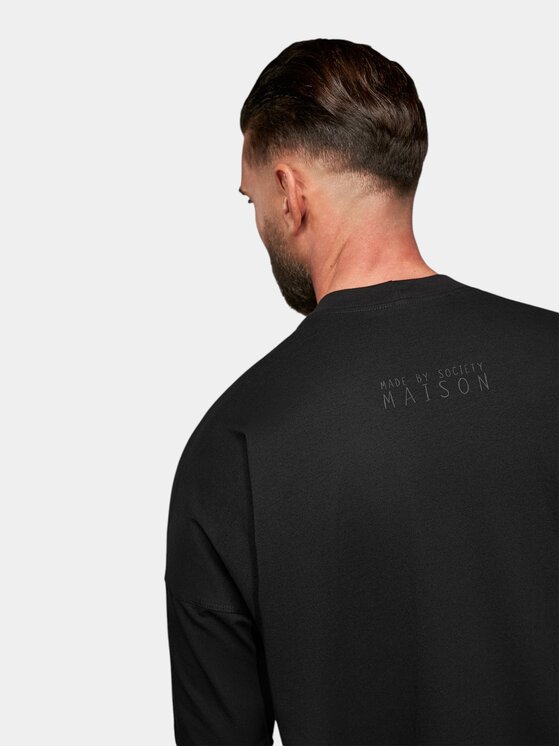 MADE BY SOCIETY MADE BY SOCIETY T-Shirt Silent Form - T17847 Czarny Basic Fit
