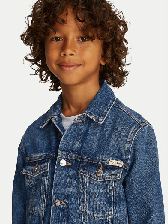 Calvin Klein Jeans Calvin Klein Jeans Džínsová bunda IB0IB02505 Tmavomodrá Regular Fit