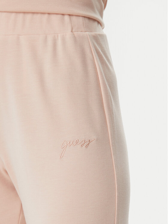 Guess Guess Spodnie materiałowe O5GB05 KCQP2 Pomarańczowy Regular Fit