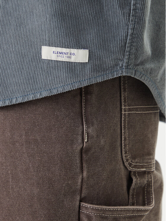 Element Element Košeľa Button Down Regular Corduroy ELYWT00187 Modrá Regular Fit