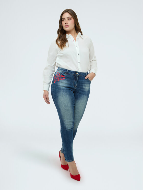 Fiorella Rubino Fiorella Rubino Jeansy P466T005167N034 Niebieski Skin Fit