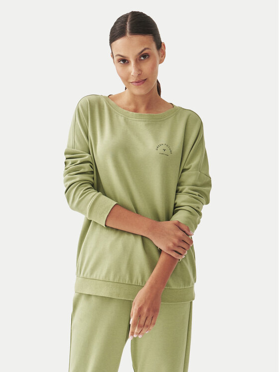 TATUUM Tatuum Mikina Yolanda T2420.037B Zelená Relaxed Fit