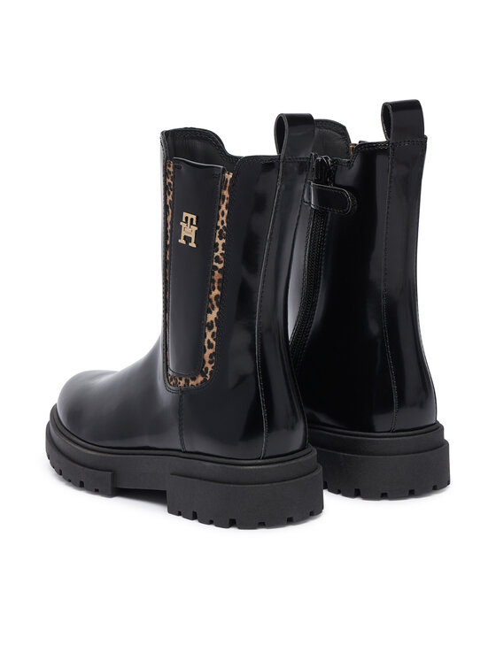 Tommy Hilfiger Tommy Hilfiger Боти T4A5-35175-1453999 S Черен
