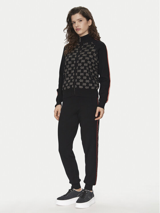 Liu Jo Sport Liu Jo Sport Kardigán TF4224 MS63L Fekete Regular Fit