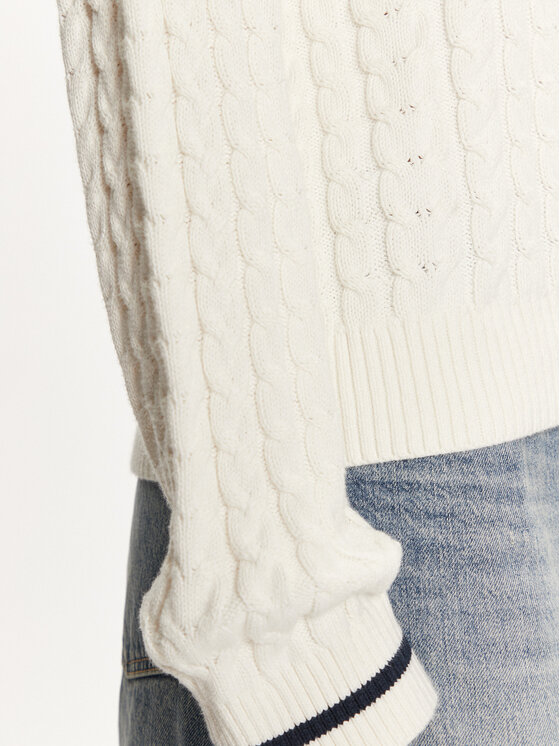 Tommy Jeans Tommy Jeans Sweter DW0DW19885 Écru Regular Fit