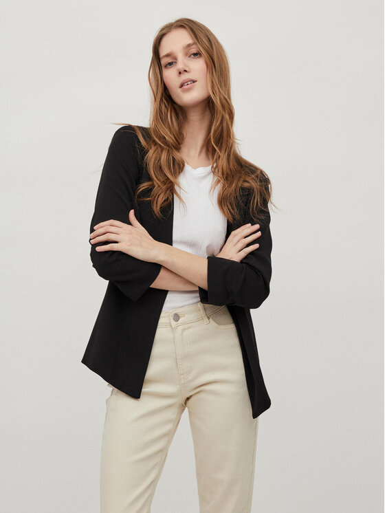Vila Vila Sakoi Her New 14039434 Crna Regular Fit