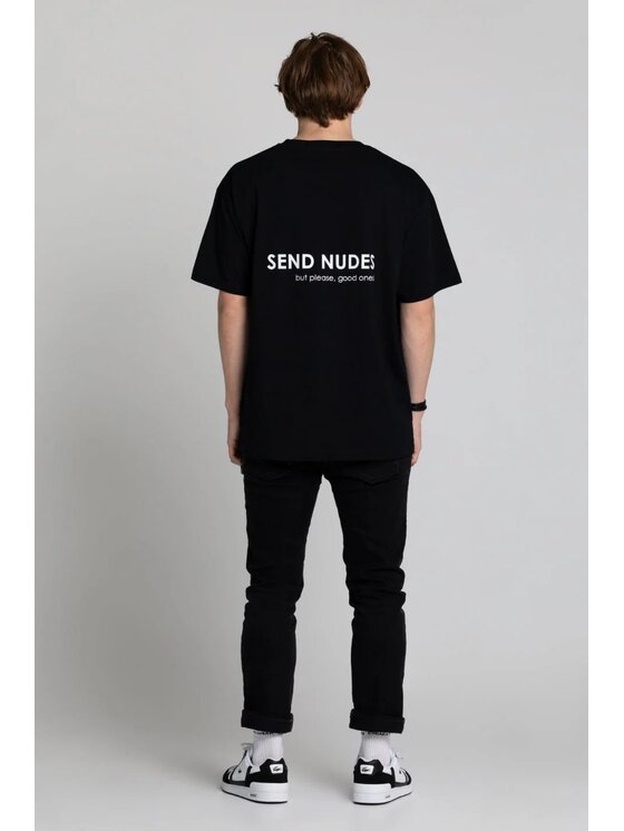 Chiara Wear Chiara Wear T-Shirt T-shirt bawełna z recyklingu oversize INTUITION Czarny Oversize