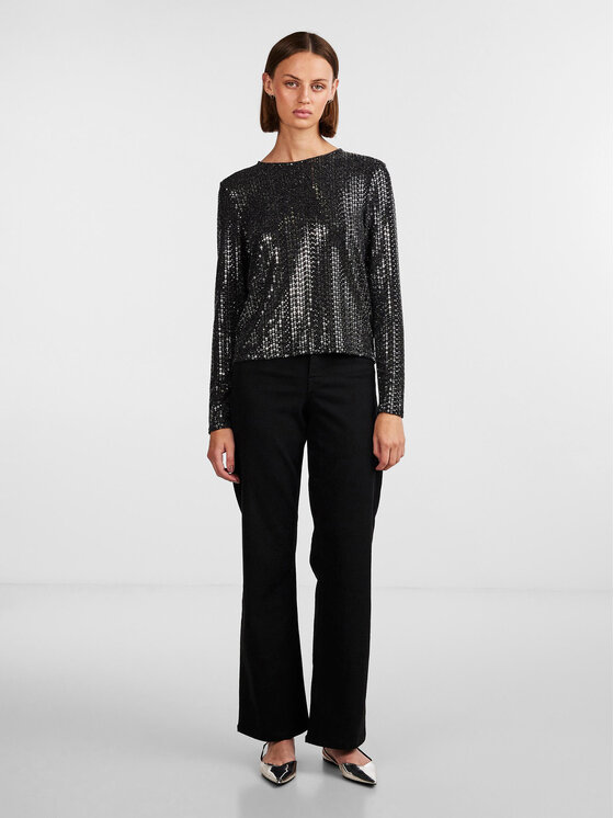 Pieces Pieces Bluza 17143894 Črna Regular Fit