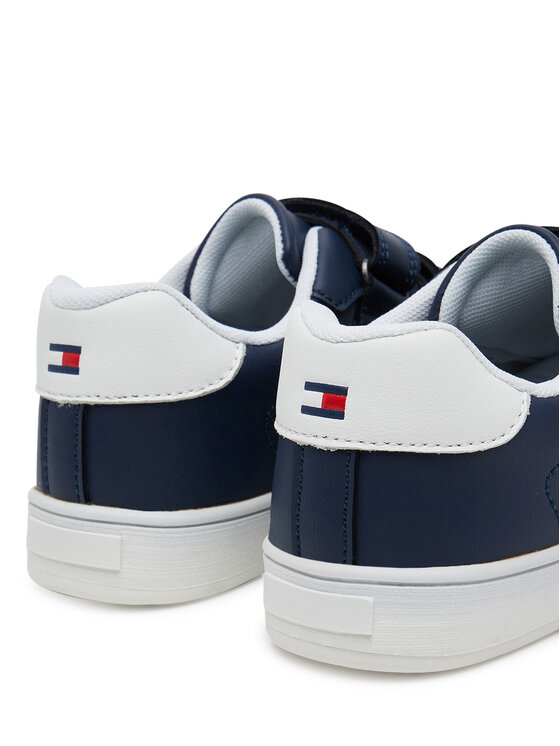Tommy Hilfiger Tommy Hilfiger Tenisice Stripes Low Cut Lace Velcro Sneaker T1X9-33840-1269 S Tamnoplava
