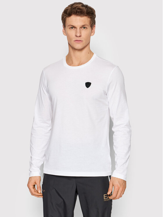 Longsleeve 8NPT09 PJNQZ 1100 Bianco Slim Fit