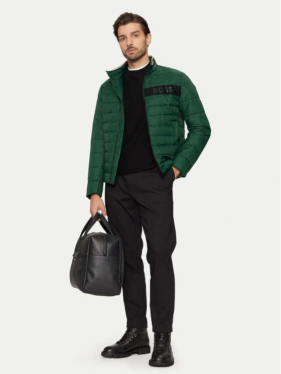 BOSS BOSS Prehodna jakna Darolus 50464308 Zelena Regular Fit