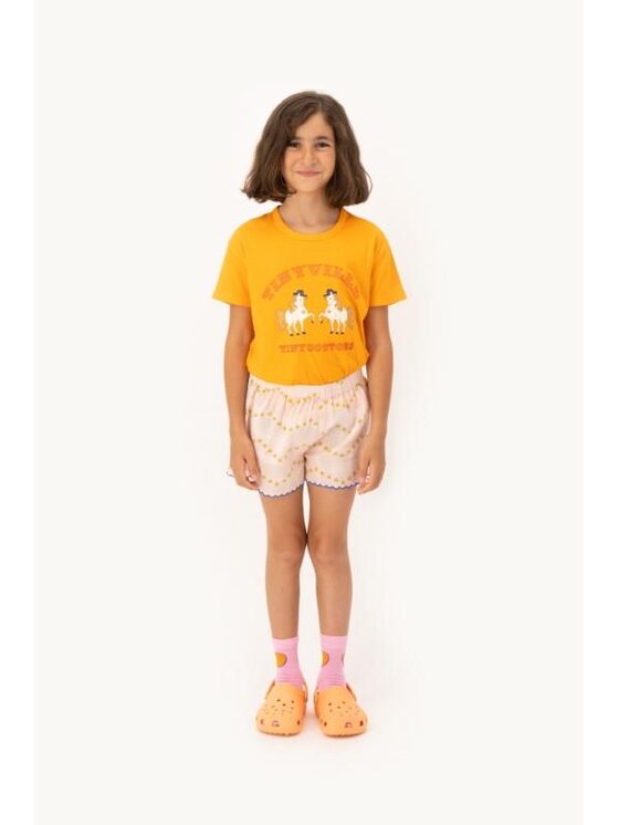 Tinycottons Tinycottons T-Shirt Tinyville Pomarańczowy Regular Fit