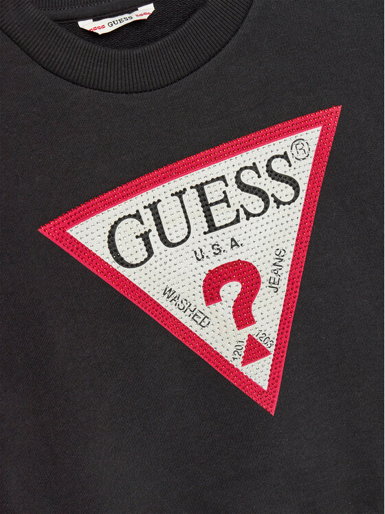 Guess Guess Суитшърт J4YQ22 KA6R3 Черен Classic Fit