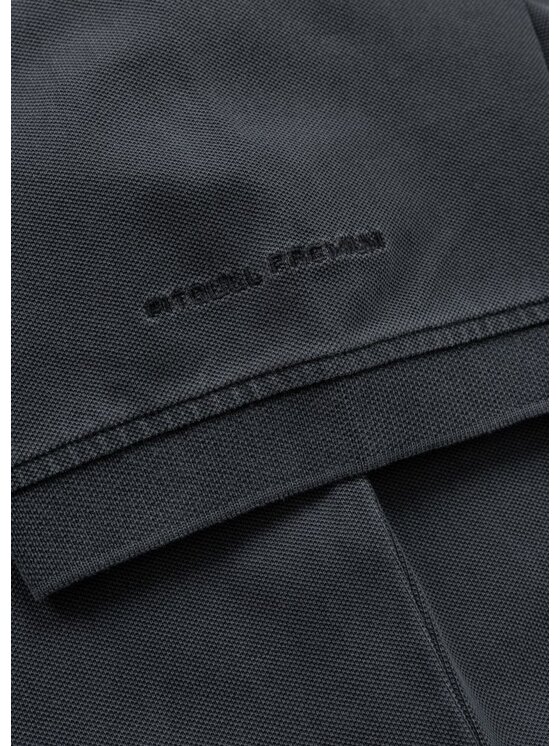 PITBULL PITBULL Polo Pique SMALL LOGO Szary Regular Fit